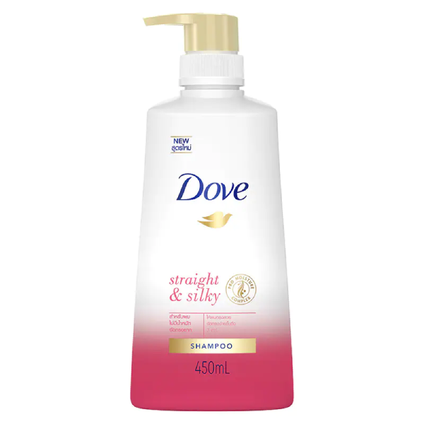 Dove straight & Silky  Shampoo 450ml